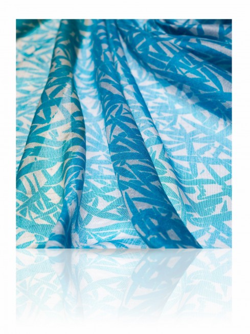 Палантин Женский SN-BAMBOO.LEAF/GREY